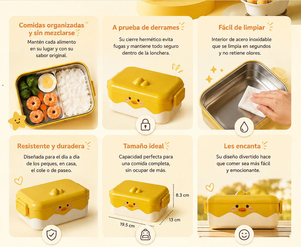 Fiambrera infantil Antiderrames Little Bites